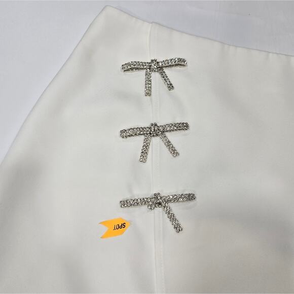 MORE TO COME Ember Mini Skirt in White - Picture 3 of 8